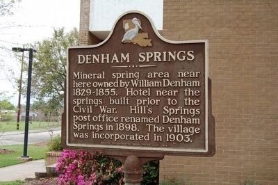 welcome to denham springs louisiana sign